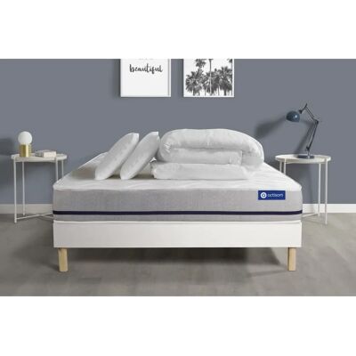 Actisom - Set completo letto con materasso, sommier, cuscini e piumone Actisom - Set completo letto con materasso, sommier, cuscini e piumone