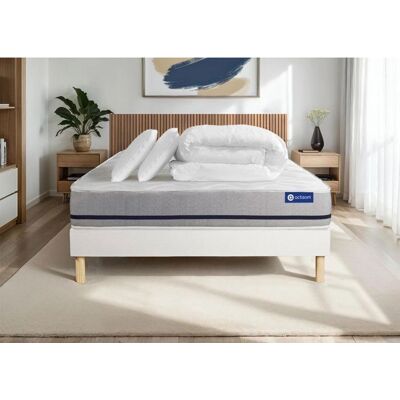 Set Completo Actisom - 180x200cm, Materasso Ibrido, Base a Doghe Set Completo Actisom - 180x200cm, Materasso Ibrido, Base a Doghe