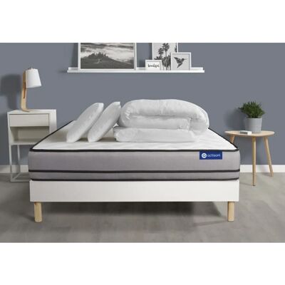 Kit Letto Actisom - Completo con Materasso, Cornice, Cuscini & Piumone 200x200cm Kit Letto Actisom - Completo con Materasso, Cornice, Cuscini & Piumone 200x200cm