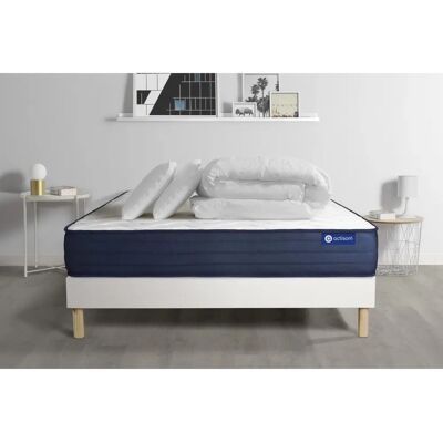Set di Materasso ACTISOM lattice e schiuma memory - 140x190cm Set di Materasso ACTISOM lattice e schiuma memory - 140x190cm