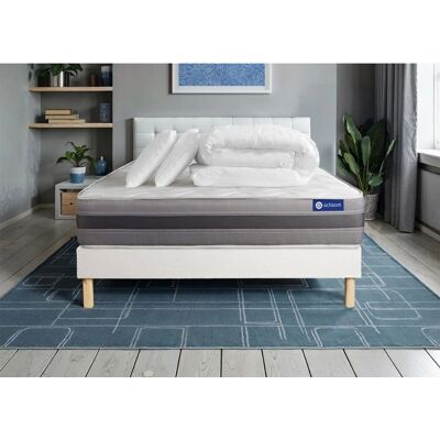 Set letto completo Actisom - Materasso, rete, cuscini, piumone Set letto completo Actisom - Materasso, rete, cuscini, piumone
