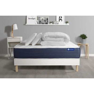 Set Materasso in Schiuma Memory ACTISOM - 160x200, 5 Zone, Include Cuscini & Piumone Set Materasso in Schiuma Memory ACTISOM - 160x200, 5 Zone, Include Cuscini & Piumone