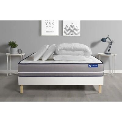 Set Materasso in Schiuma di Memoria Bianca ACTISOM - 180x200cm Set Materasso in Schiuma di Memoria Bianca ACTISOM - 180x200cm