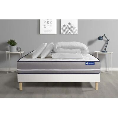 Set Materasso in Schiuma di Memoria Bianco - 140x200cm Set Materasso in Schiuma di Memoria Bianco - 140x200cm