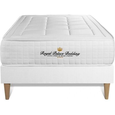 Ensemble Matelas à mémoire de forme Royal Palace Bedding - Ferme 24cm - Blanc - Publicité Ensemble Matelas à mémoire de forme Royal Palace Bedding - Ferme 24cm - Blanc - Publicité