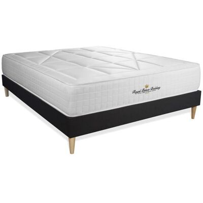 Ensemble de lit Windsor de Royal Palace Bedding - Noir - Ressorts ensachés & Mousse à mémoire - 160x200cm - Publicité Ensemble de lit Windsor de Royal Palace Bedding - Noir - Ressorts ensachés & Mousse à mémoire - 160x200cm - Publicité