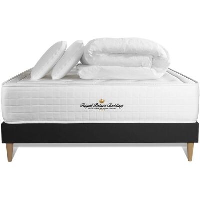 Royal Palace Bedding - Pack de lit avec matelas en mousse à mémoire, oreillers, couette - Noir - Lit - Publicité Royal Palace Bedding - Pack de lit avec matelas en mousse à mémoire, oreillers, couette - Noir - Lit - Publicité
