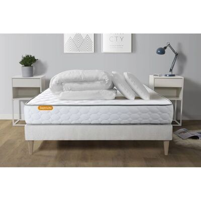 Ensemble de lit Memo avec matelas 180x200 et sommier - Publicité Ensemble de lit Memo avec matelas 180x200 et sommier - Publicité