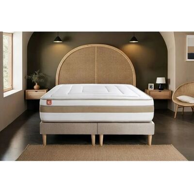 Matelas en Mémoire Bio Marmottes & Co 160x200cm - Ressorts ensachés & Bambou - Publicité Matelas en Mémoire Bio Marmottes & Co 160x200cm - Ressorts ensachés & Bambou - Publicité