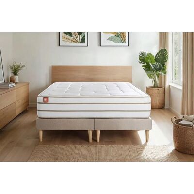 Matelas à Mémoire de Forme BioVisco Marmottes & Co - Beige - Publicité Matelas à Mémoire de Forme BioVisco Marmottes & Co - Beige - Publicité