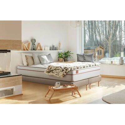 Marmottes & Co Lit élégant 200x200cm Mousse mémoire bio - Ensemble Matelas et Sommier - Publicité Marmottes & Co Lit élégant 200x200cm Mousse mémoire bio - Ensemble Matelas et Sommier - Publicité