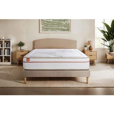 Matelas à mémoire Marmottes & Co 140x190cm - Support écologique - Beige - Publicité Matelas à mémoire Marmottes & Co 140x190cm - Support écologique - Beige - Publicité