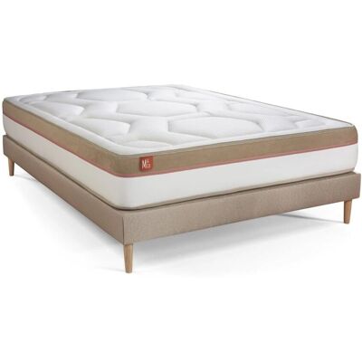 Ensemble Matelas et Sommier Marmottes & Co Cosy - Mousse à Mémoire 7 Zones - Beige - Publicité Ensemble Matelas et Sommier Marmottes & Co Cosy - Mousse à Mémoire 7 Zones - Beige - Publicité