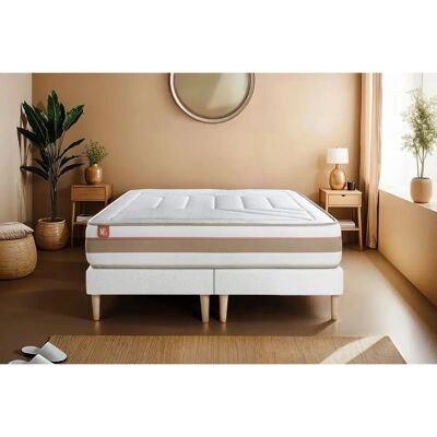 Matelas Marmottes & Co Tendre 200x200cm Ressorts ensachés Mousse à mémoire - Publicité Matelas Marmottes & Co Tendre 200x200cm Ressorts ensachés Mousse à mémoire - Publicité