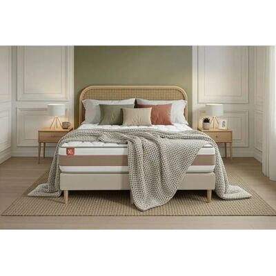 Matelas à ressorts ensachés et mémoire de forme Marmottes & Co - Lit - Publicité Matelas à ressorts ensachés et mémoire de forme Marmottes & Co - Lit - Publicité