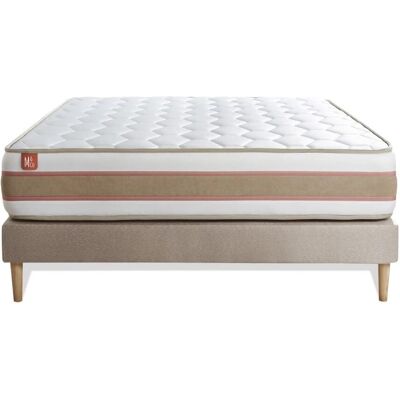 Marmottes & Co - Matelas Le Délicat 160x200cm - Ressorts ensachés & Mousse mémoire - Publicité Marmottes & Co - Matelas Le Délicat 160x200cm - Ressorts ensachés & Mousse mémoire - Publicité