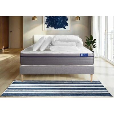 Set letto ACTISOM Zen 200x200 Reversibile - Materasso & Accessori Set letto ACTISOM Zen 200x200 Reversibile - Materasso & Accessori