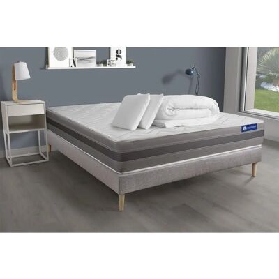 Conjunto de Cama Relax - Espuma de Memoria y Muelles - 200x200cm Conjunto de Cama Relax - Espuma de Memoria y Muelles - 200x200cm