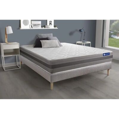ACTISOM Actiflex Relax - Colchón de 24cm de Espuma de Memoria y Muelles - Gris ACTISOM Actiflex Relax - Colchón de 24cm de Espuma de Memoria y Muelles - Gris