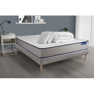 Pacchetto Materasso in Schiuma di Memoria Grigia ACTISOM - Set letto Pacchetto Materasso in Schiuma di Memoria Grigia ACTISOM - Set letto