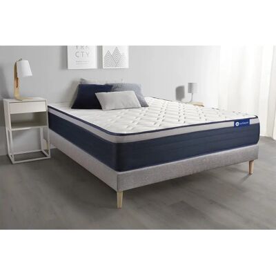 Matelas Actisom Max 200x200cm en Mousse à Mémoire et Latex - Gris - Publicité Matelas Actisom Max 200x200cm en Mousse à Mémoire et Latex - Gris - Publicité