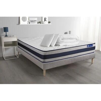 ACTISOM - Materasso in lattice e memory foam 200x200cm - Set letto completo ACTISOM - Materasso in lattice e memory foam 200x200cm - Set letto completo