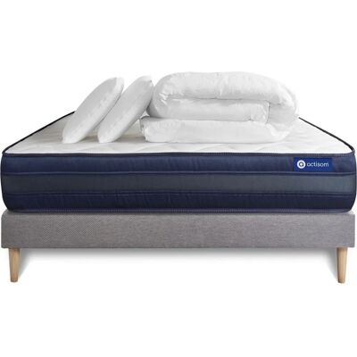ACTISOM - Juego de Colchón de Látex con Espuma de Memoria - 140x190 cm ACTISOM - Juego de Colchón de Látex con Espuma de Memoria - 140x190 cm