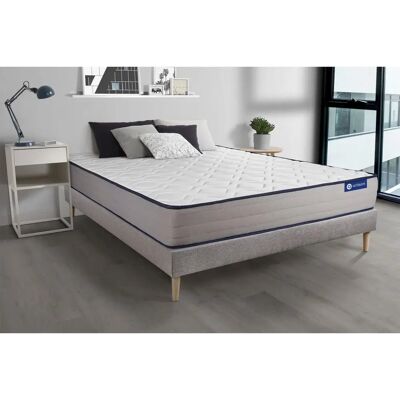 ACTISOM Latex Memory Foam Bettset - 200x200cm, 5 Zonen, Grau ACTISOM Latex Memory Foam Bettset - 200x200cm, 5 Zonen, Grau