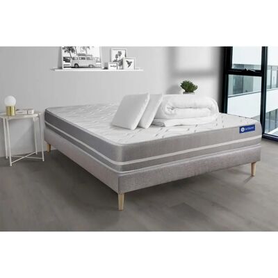 Set letto ACTISOM in lattice e memory - 180x200cm Set letto ACTISOM in lattice e memory - 180x200cm
