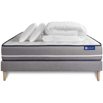 Set completo de cama ACTISOM de látex y espuma memoria - 140x200cm Set completo de cama ACTISOM de látex y espuma memoria - 140x200cm