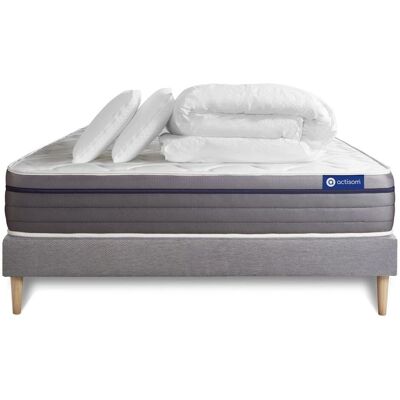 Conjunto de Colchón de Espuma Viscoelástica ACTISOM - Gris Conjunto de Colchón de Espuma Viscoelástica ACTISOM - Gris