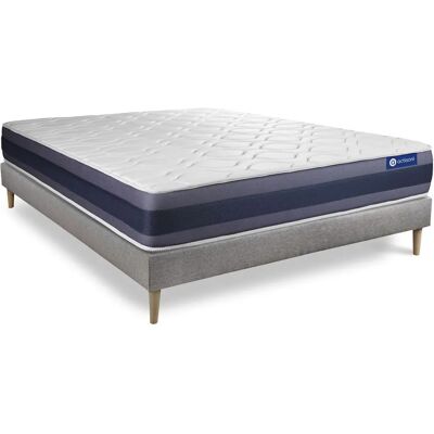 ACTISOM Bett mit Memory-Schaum-Matratze und umkehrbarem Rahmen ACTISOM Bett mit Memory-Schaum-Matratze und umkehrbarem Rahmen