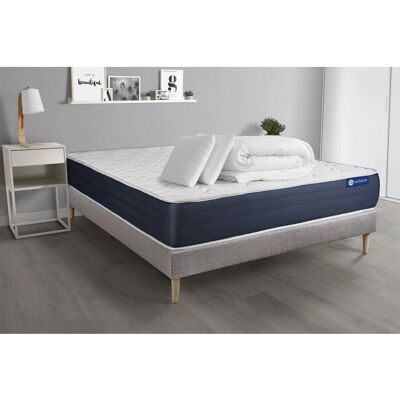 Conjunto de Colchón de Espuma de Memoria Gris - 200x200 - 5 Zonas Conjunto de Colchón de Espuma de Memoria Gris - 200x200 - 5 Zonas