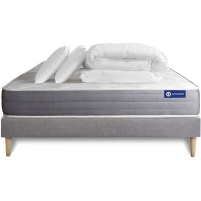 Conjunto de Colchón y Cama Actimemo Dream - Espuma de Memoria - Gris - 160x200cm Conjunto de Colchón y Cama Actimemo Dream - Espuma de Memoria - Gris - 160x200cm