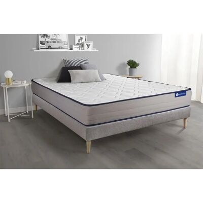 Ensemble Matelas Mousse à Mémoire ACTISOM 200x200cm - 3 Caractéristiques - Publicité Ensemble Matelas Mousse à Mémoire ACTISOM 200x200cm - 3 Caractéristiques - Publicité