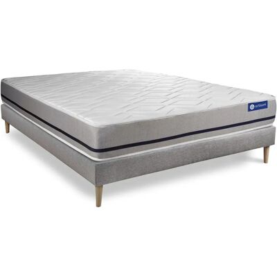 ACTISOM Cadre de lit réversible en mousse à mémoire de forme gris - Canapé-lit avec matelas - Publicité ACTISOM Cadre de lit réversible en mousse à mémoire de forme gris - Canapé-lit avec matelas - Publicité