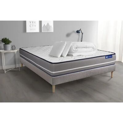 Conjunto de Colchón de Espuma con Memoria ACTISOM - 200x200cm - 3 Zonas de Confort Conjunto de Colchón de Espuma con Memoria ACTISOM - 200x200cm - 3 Zonas de Confort
