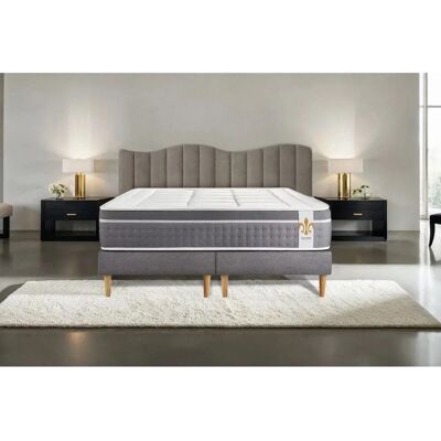 Litier Deluxe Trente Matelas Double Gris - Ensemble Matelas et Sommiers - Publicité Litier Deluxe Trente Matelas Double Gris - Ensemble Matelas et Sommiers - Publicité