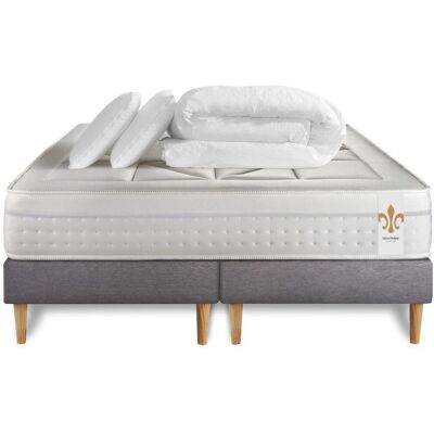 Litier Deluxe Vingt-Huit 180x200cm Gris - Matelas - Publicité Litier Deluxe Vingt-Huit 180x200cm Gris - Matelas - Publicité