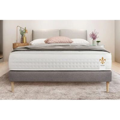 Litier Deluxe Vingt-Huit 90x200cm Ensemble Matelas et Sommier Gris - Matelas - Publicité Litier Deluxe Vingt-Huit 90x200cm Ensemble Matelas et Sommier Gris - Matelas - Publicité