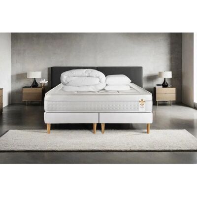 Litier Deluxe Pack Le Vingt-Huit 180x200cm Matelas Double Blanc - Publicité Litier Deluxe Pack Le Vingt-Huit 180x200cm Matelas Double Blanc - Publicité