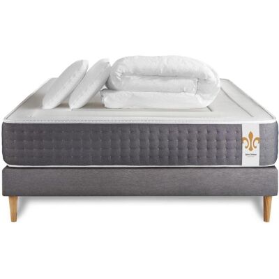 Litier Deluxe Vingt-Six 140x190cm Gris - Matelas - Publicité Litier Deluxe Vingt-Six 140x190cm Gris - Matelas - Publicité