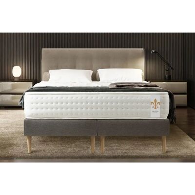 Litier Deluxe Vingt-Quatre 180x200cm Gris - Matelas et Sommier - Publicité Litier Deluxe Vingt-Quatre 180x200cm Gris - Matelas et Sommier - Publicité