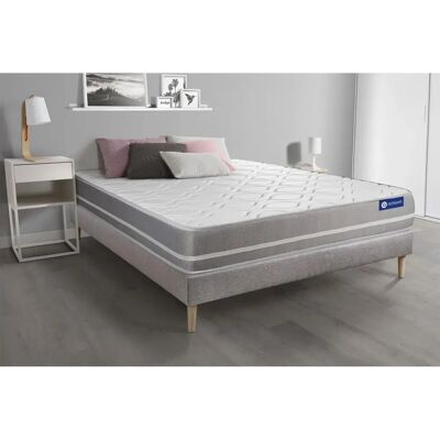 Set de colchón de espuma viscoelástica gris 80x200cm Set de colchón de espuma viscoelástica gris 80x200cm