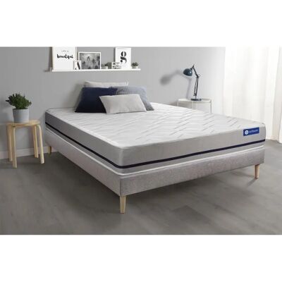 Juego de Colchón de Espuma con Memoria ACTISOM - 80x190cm - Gris Juego de Colchón de Espuma con Memoria ACTISOM - 80x190cm - Gris