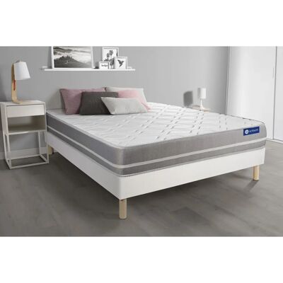 Matelas mémoire ACTISOM 120x200 - Zones de confort & Réversible - Publicité Matelas mémoire ACTISOM 120x200 - Zones de confort & Réversible - Publicité