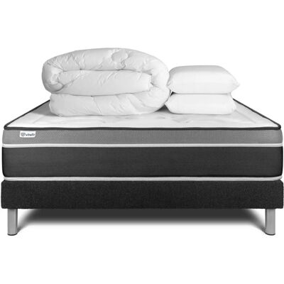 Ensemble Vital Care - Matelas 140x190cm Mousse à Mémoire et Springens - Publicité Ensemble Vital Care - Matelas 140x190cm Mousse à Mémoire et Springens - Publicité