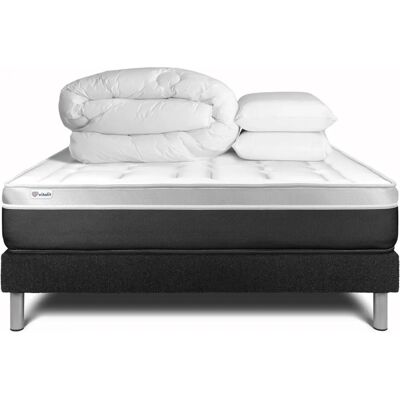 Ensemble de lit complet Vital Soft - Matelas 140x190cm et accessoires - Publicité Ensemble de lit complet Vital Soft - Matelas 140x190cm et accessoires - Publicité