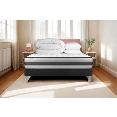 Ensemble Matelas Vitalpower Recover - 200x200cm - Mousse mémoire & Ressorts - Publicité Ensemble Matelas Vitalpower Recover - 200x200cm - Mousse mémoire & Ressorts - Publicité