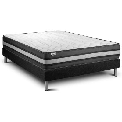 Vitalit Vital Power Zen Matelas en Mousse Noire 200x200 - Ensemble de Lit - Publicité Vitalit Vital Power Zen Matelas en Mousse Noire 200x200 - Ensemble de Lit - Publicité